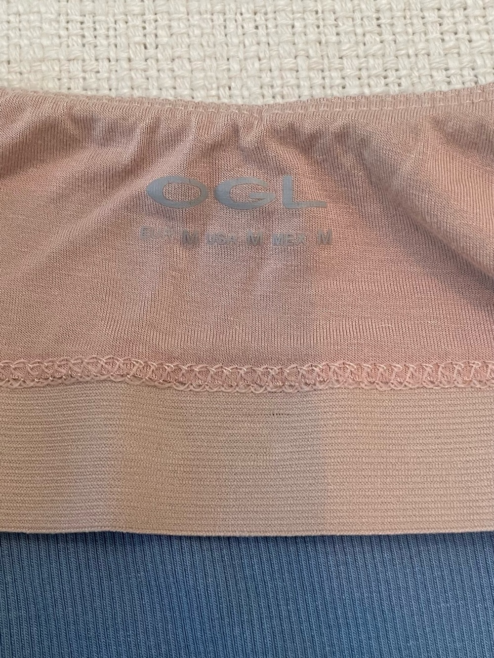 OGL Blue Ribbed Tank Top - Picture 4 of 4